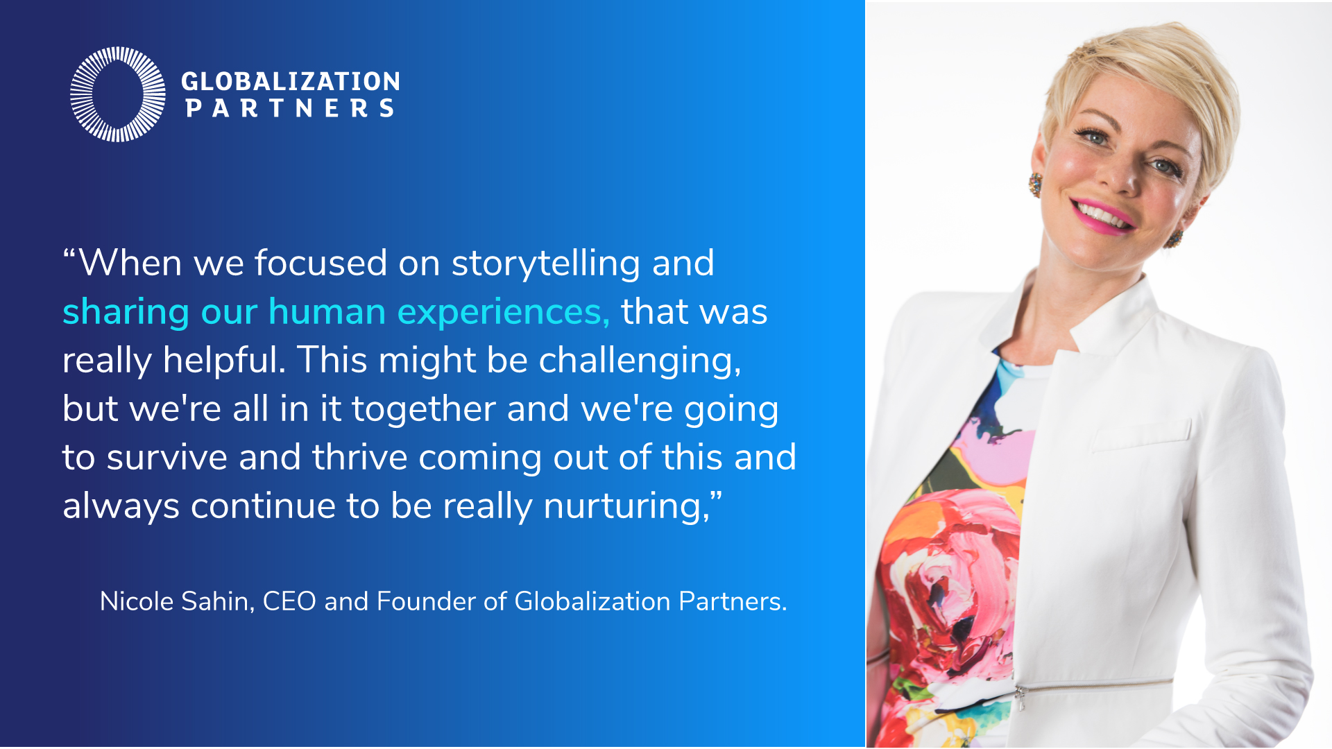 Nicole Sahin, CEO of Globalization Partners